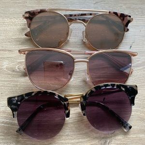 LOT OF THREE SUNGLASSES AMERICAN EAGLE